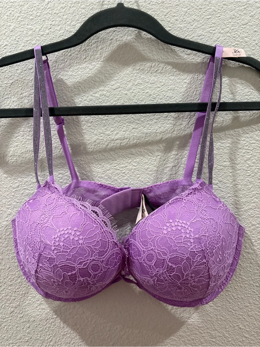 Victoria's Secret Lavender Lace Push-Up Bra
